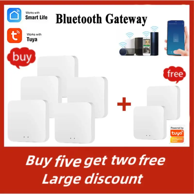 

Tuya Smart Wireless Gateway Mesh Gateway bluetooth-compatible Gateway System Tuya/smart Life APP Remote Control