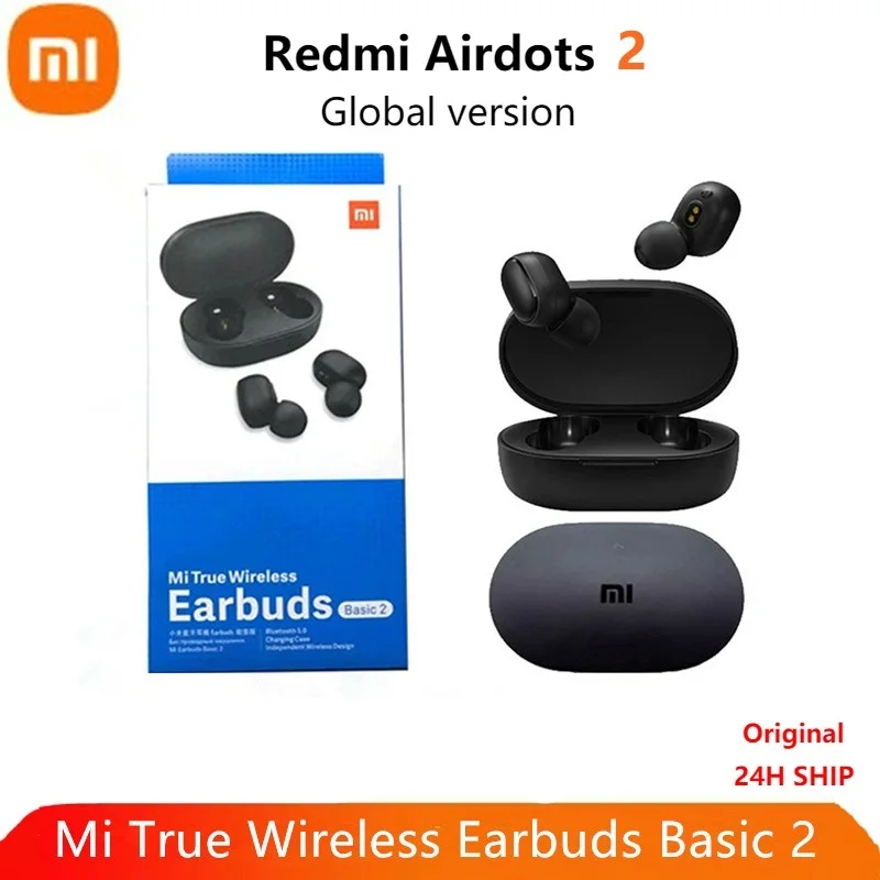 

Mi True Wireless Earbuds Basic 2 Global Version Xiaomi Redmi Airdots 2 BT 5.0 TWS Earphone Auto Link Gaming Mode AI Control