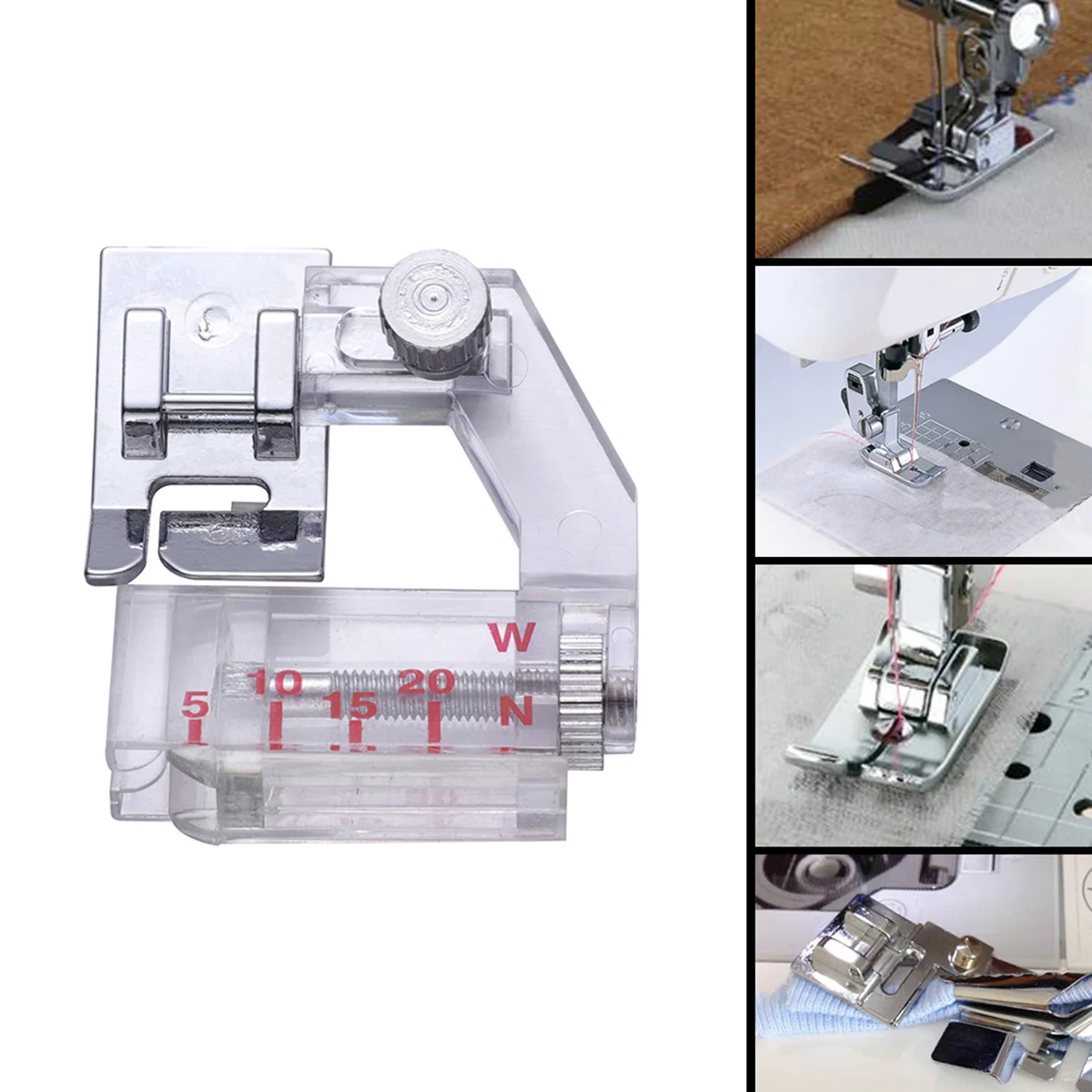 Завинчивающаяся прогулочная лапка для швейной машины с направляющей одеяла