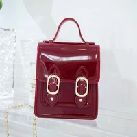 women mini handbag new elegant shoulder messenger portable chain bag girl pvc jelly bag crossbody school small square bag