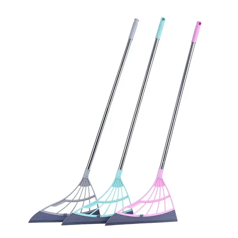 

All-Surface Silicone Broom, Squeegee, Pet Hair Remover - Smart Broom for Indoor Cleaning - Cleans Glass, Fine Dust, Hair, Liquid