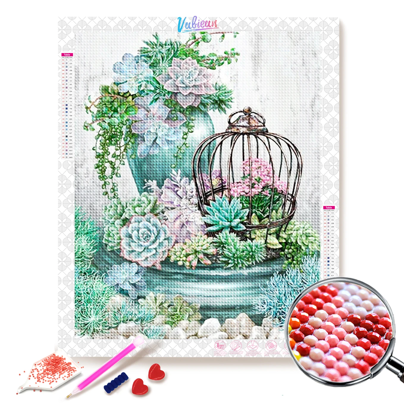 

5D DIY Flowers Diamond Painting kits Cross Stitch Diamond Embroidery Picture of Rhinestones Home Decor