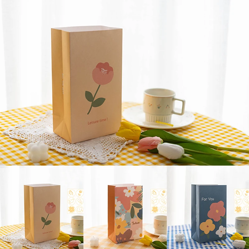 6 шт. бумажных пакетов подарочные пакеты из крафт-бумаги для дня рождения свадьбы