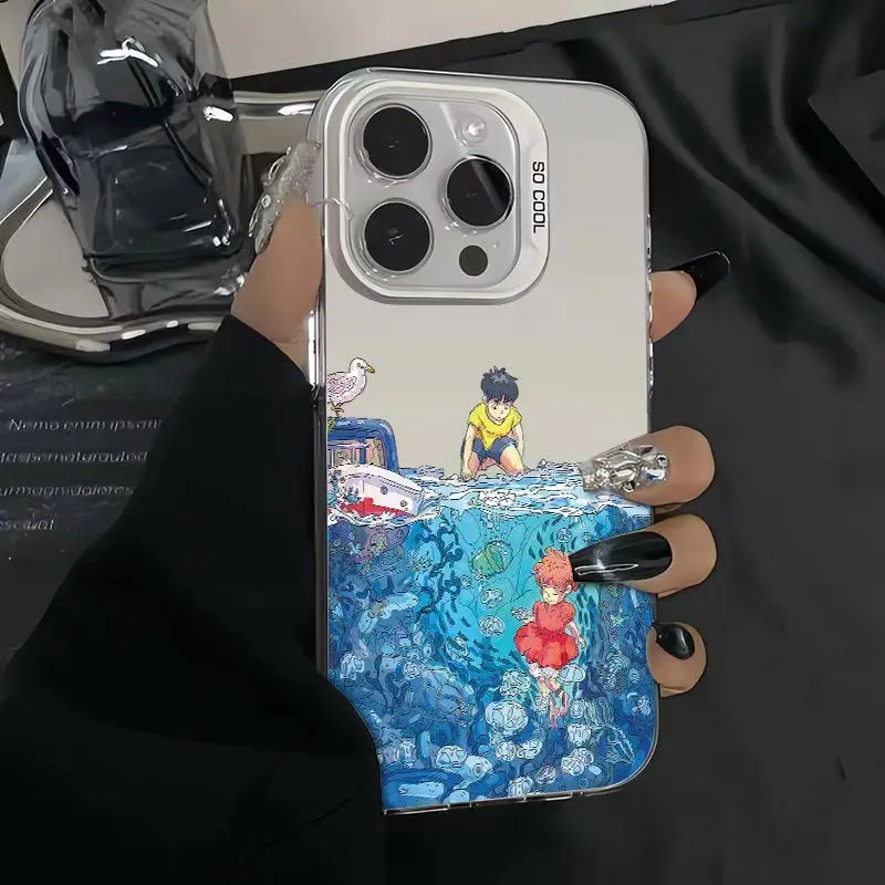 Anime Phone Case for P-Ponyos on the CliffS Xiaomi Mi 14T 14 13 12 12T 11 Lite Poco X6 F6 F5 X5 F4 F3 X3 GT Pro 4G 5G Back Cover