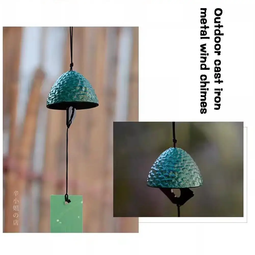 

Outdoor Cast Iron Metal Wind Chimes Hangers Witch Wind Chimes Bells Hanging Wind Witch Wreath Wiccan Magic Chimes Handmade M3K9