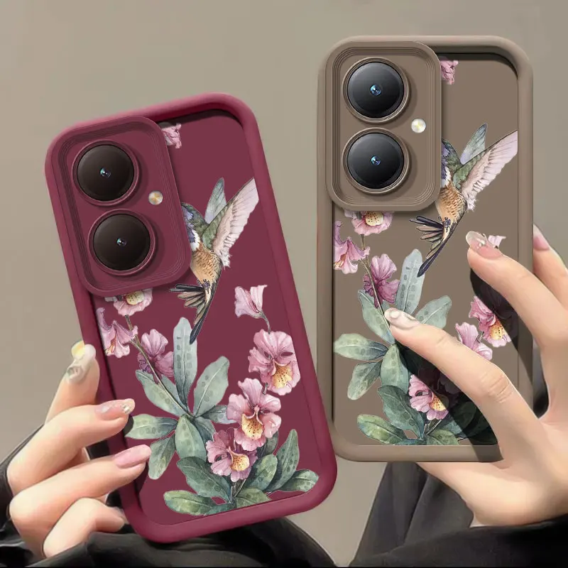 Чехол для телефона Vivo Y76S Y75 Y74 Y72 Y67 Y51 Y50 Y36 Y35 Y28 Y27 Y22S Y21 Y20 Y19 Y17 Y16 силиконовый мягкий