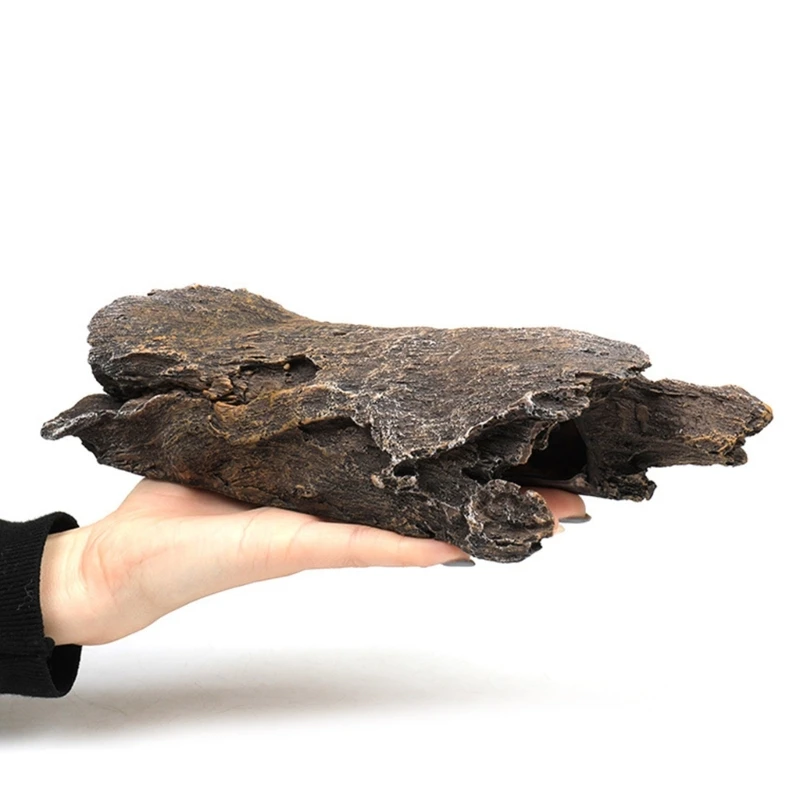 Реалистичный ствол дерева из смолы аквариум для аквариума укрытие рептилий