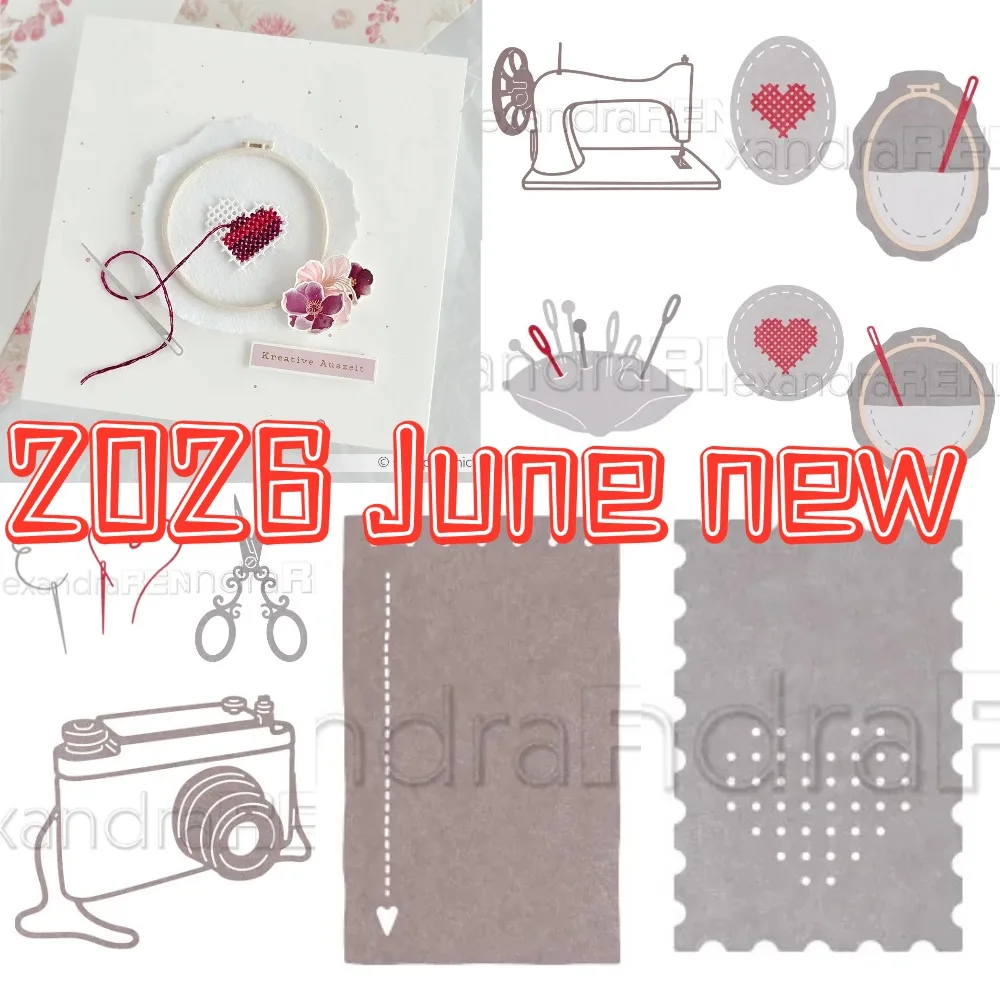 Фото Новые металлические вырубные штампы 2026 для скрапбукинга, декора дневников, тиснения, шаблоны для DIY открыток ручной работы №1