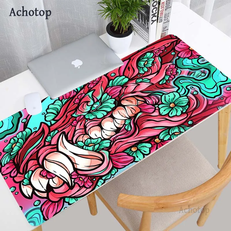 Коврик для мыши с изображением мифического зверя дракона большие игровые