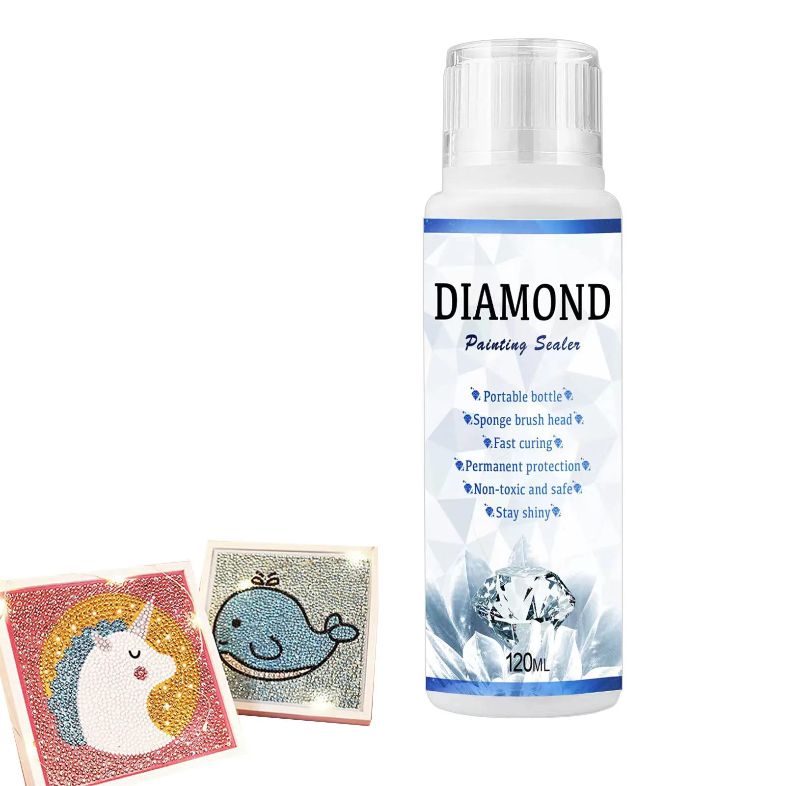 

Puzzle Glue 5D Diamond Art Glue Permanent Hold & Shine Effect Permanent Shine Effect Sealer For Diamond-Painting Puzzle Glue