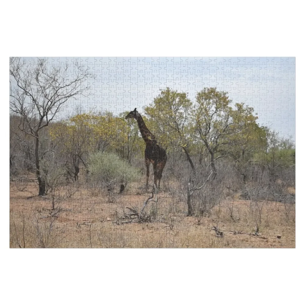 Южноафриканский пазл с жирафом персонализированная деревянная фотография на