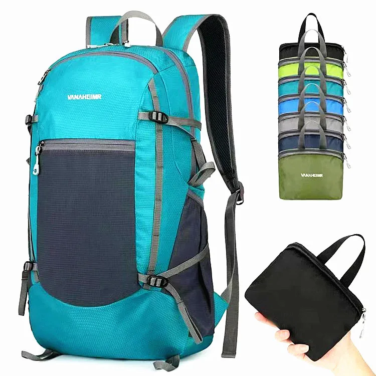 Mountaineering backpack, outdoor foldable backpack, outdoor travel bag, splash proof light multi-color backpack
