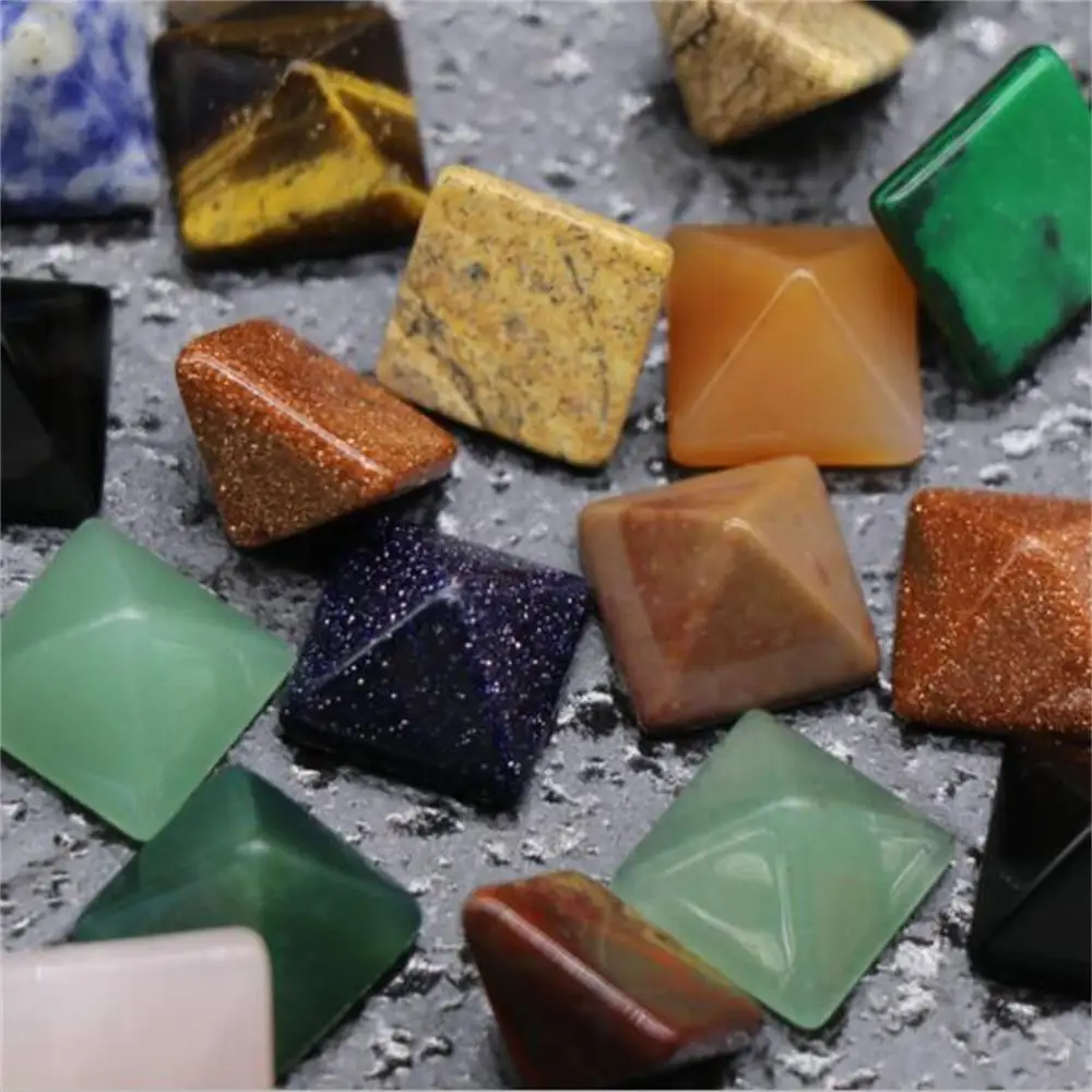 

Pyramid Gemstone Natural Stone Crystal Quartz Healing Crystal Chakra Point Home Office Decor Crafts Polished Healing Stone Gift