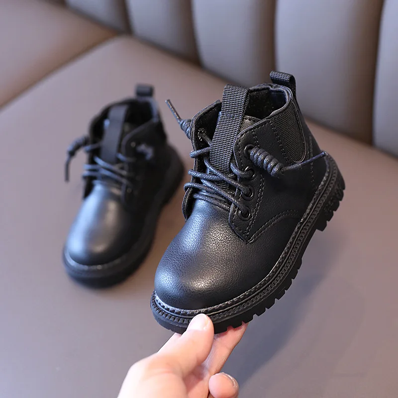 

Children Snow Boots Autumn Winter Cotton Shoes Boys Girls Waterproof Non-slip Ankle Boots Kids Leather Boots Fashion DF205600