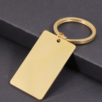 Steel Stamping Blank Keychain For Gift for women men