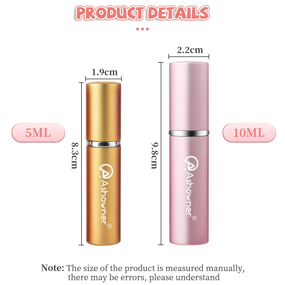 Миниатюрный стеклянный флакон для духов 5/10 мл