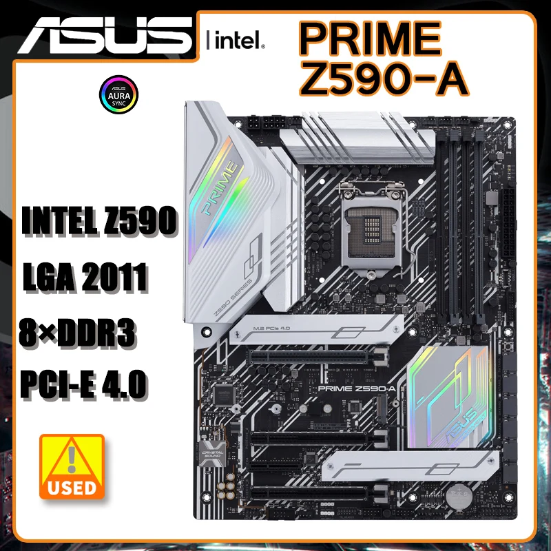 

Z590 Motherboard LGA 1200 Motherboard Asus PRIME Z590-A DDR4 128GB Intel Z590 USB3.2 PCI-E 4.0 3×M.2 ATX For 11/10th gen Core