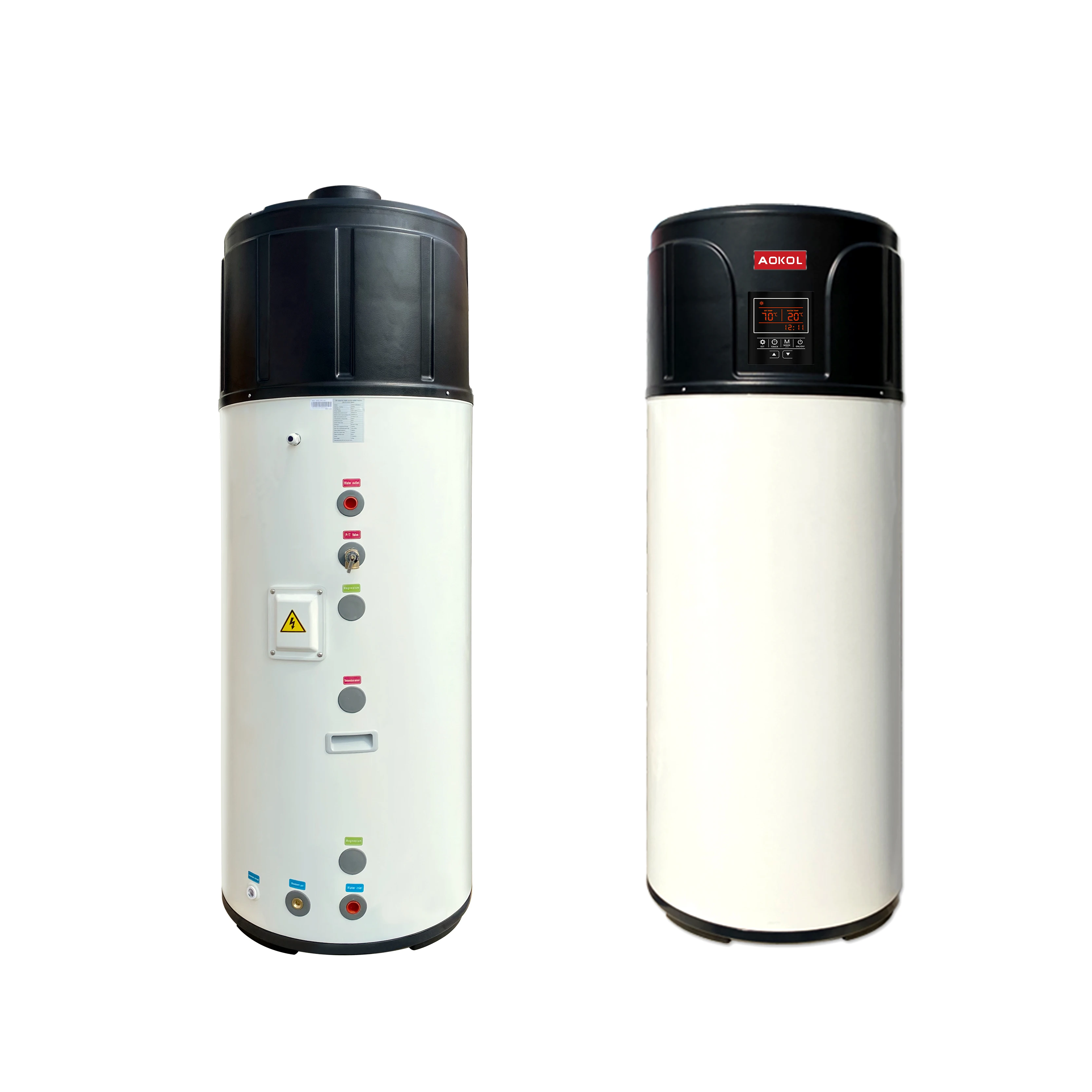 

AOKOL 300L domestic heat pump water heater all in one air source water heater with CE 70C high temp.water heater