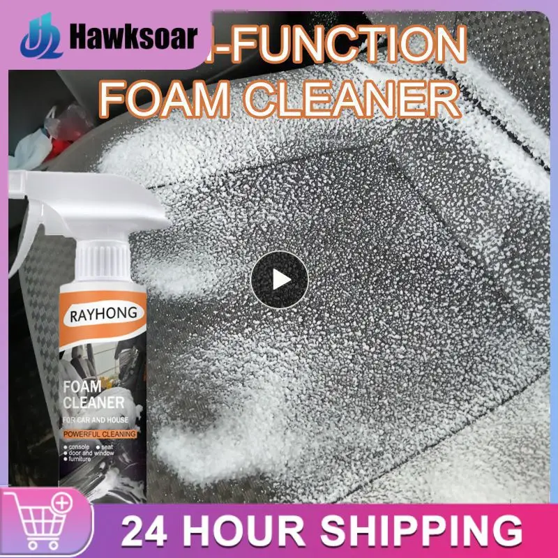 

3/5/10PCS 60ml Car Interior Cleaning Ceiling Seats Strong Decontamination Car Leather Restorer Wash Free Anti-aging
