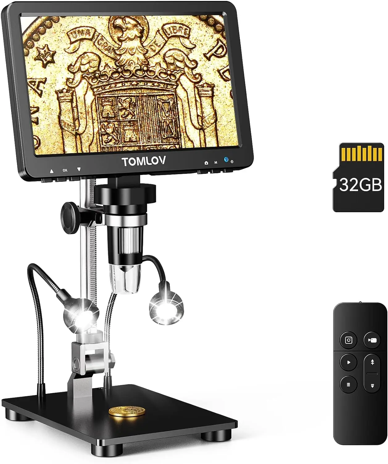 

TOMLOV DM9 Pro HDMI цифровой микроскоп 7 дюймов