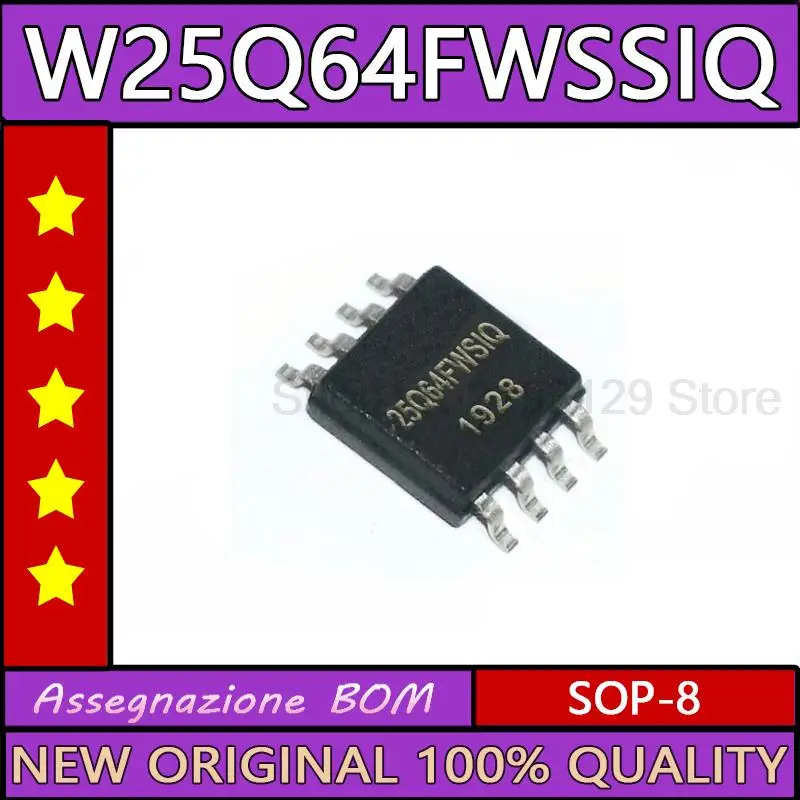 

10 шт 25Q64FWSIQ 25Q64FWSSIQ W25Q64FWSIQ W25Q64FWSSIQ sop-8 новая модель
