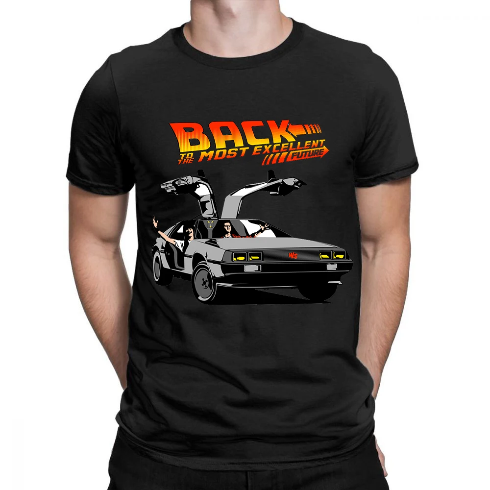 

Back To The Future T Shirt Men Tee 80s Tshirt Short-Sleeve Graphic T-shirt