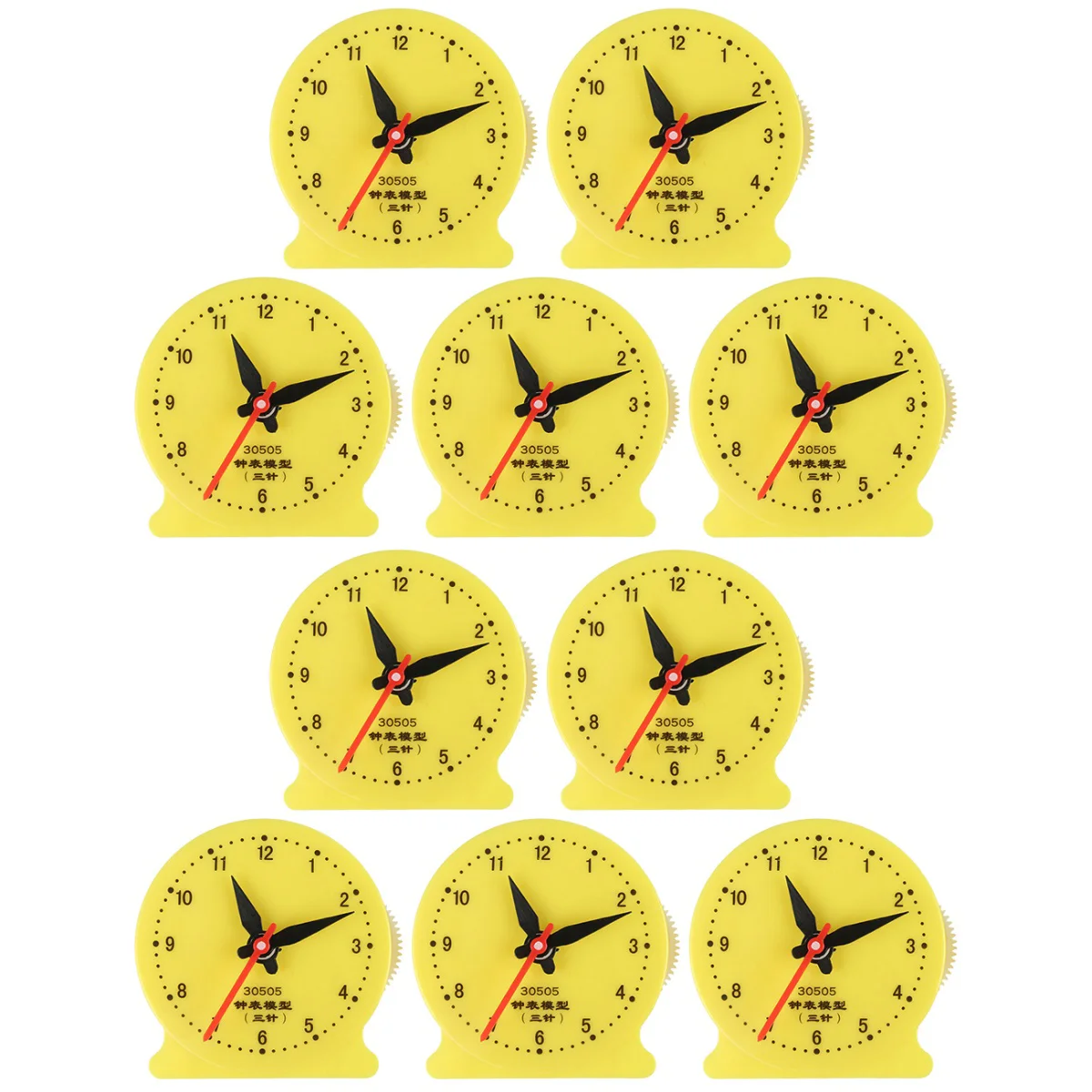 

Clock Teaching Time Learning Props Models Educational Toy Link Model Toddler Kids Clocks Hand Student Homeschool Set Activity