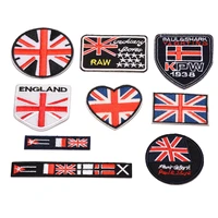 union jack embroidery patches cloth stickers diy clothes luggage decorative badges coat epaulets badges ironing patches