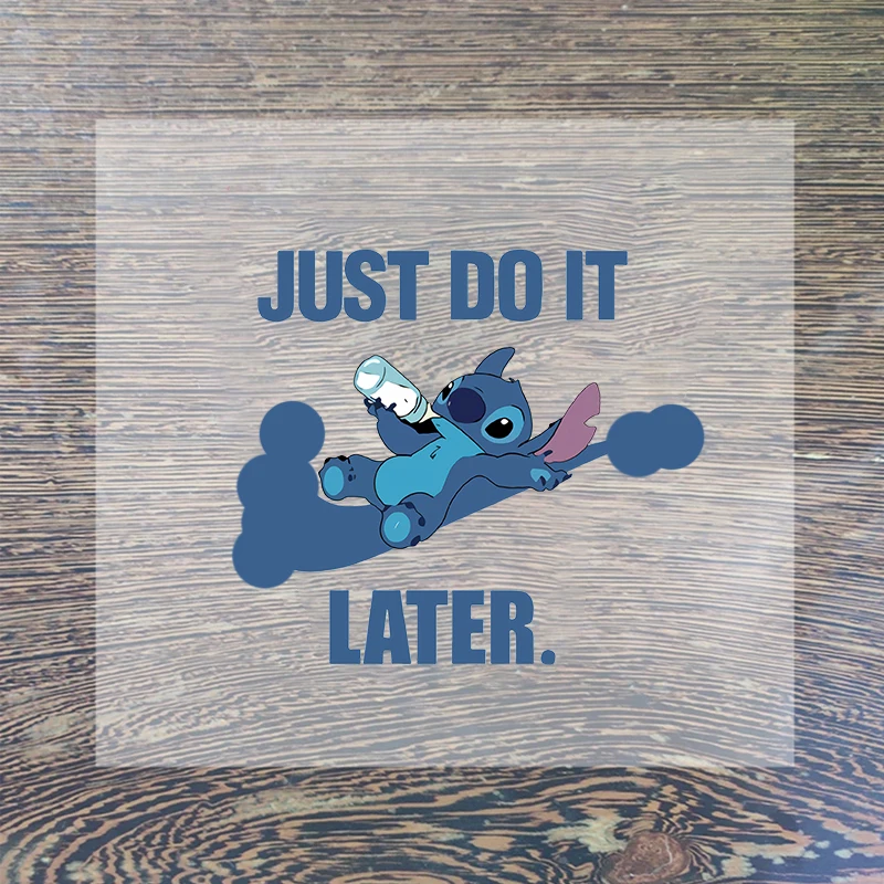 Наклейки на одежду из мультфильма Лило и Стич 10 шт