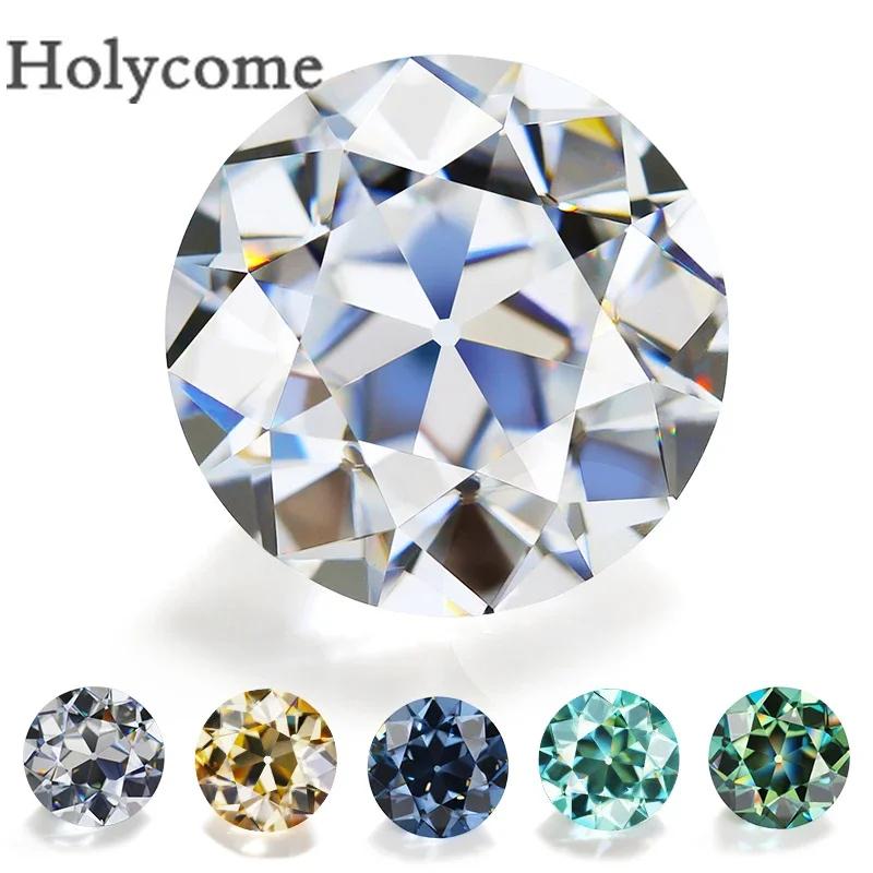 PTX Многоцветный Муассанит Свободный Драгоценный Камень Европейской Огранки