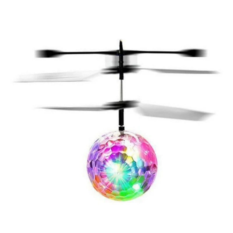 

Y3NF Flying Ball Educational Toy Kid Mini Light Crystal Balls Fly Drone Outdoor Toy