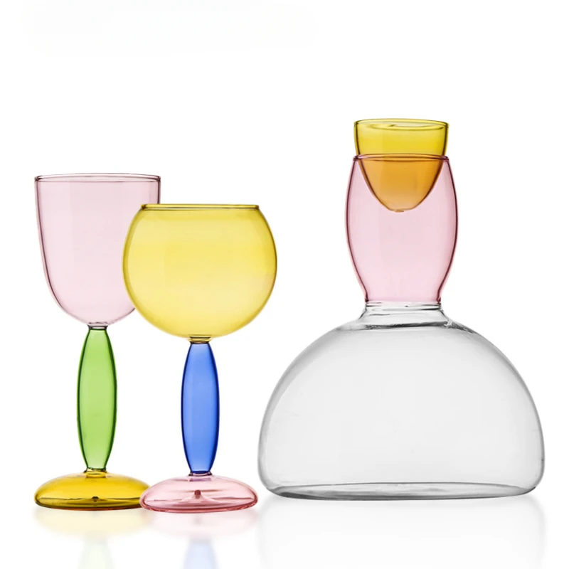 Decanator Unique Wine Decanters Liquor Bottle Dispenser Bartender Glass