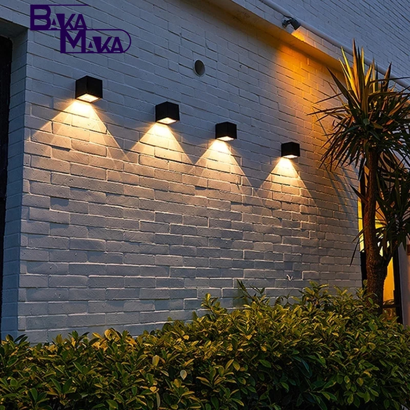 

LED Solar Light Outdoor Garden Square Wall Lamp Sunlight Sensor IP65 Waterproof Courtyard Yard Balcony Fence Decoration Lamps