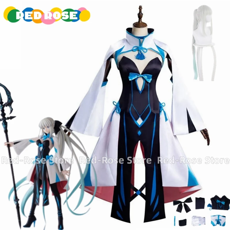 

Anime Fate Grand Order Fgo Morgan Le Fay Outfits Halloween Carnival Suit Cosplay Costume Wig