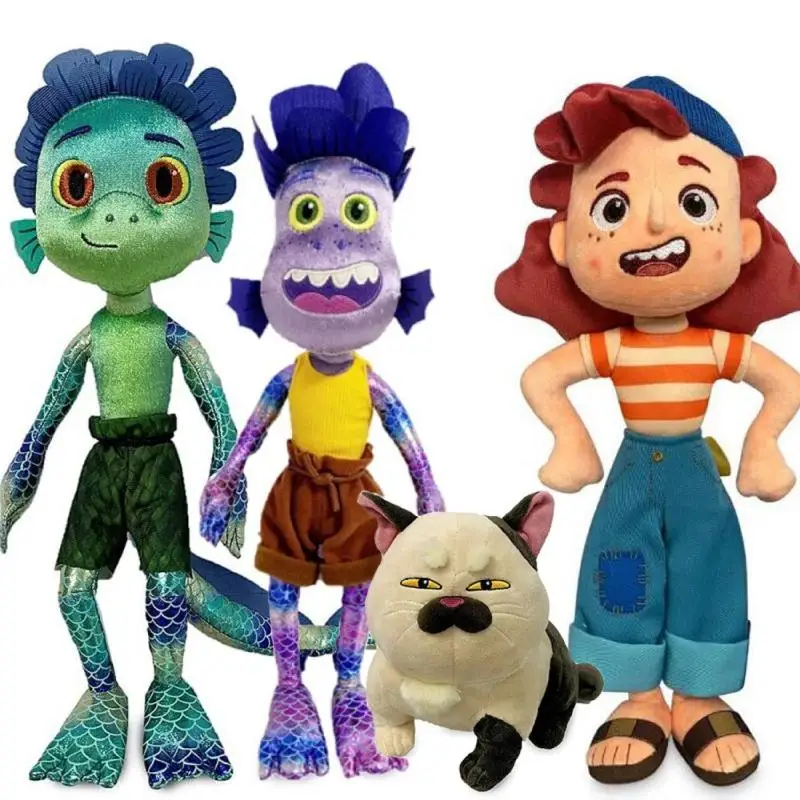 

Disney Pixar Movie Luca Alberto Sea Monster Plush Toy Cartoon Cat Purple Girl Stuffed Toys Christmas Gifts for Children