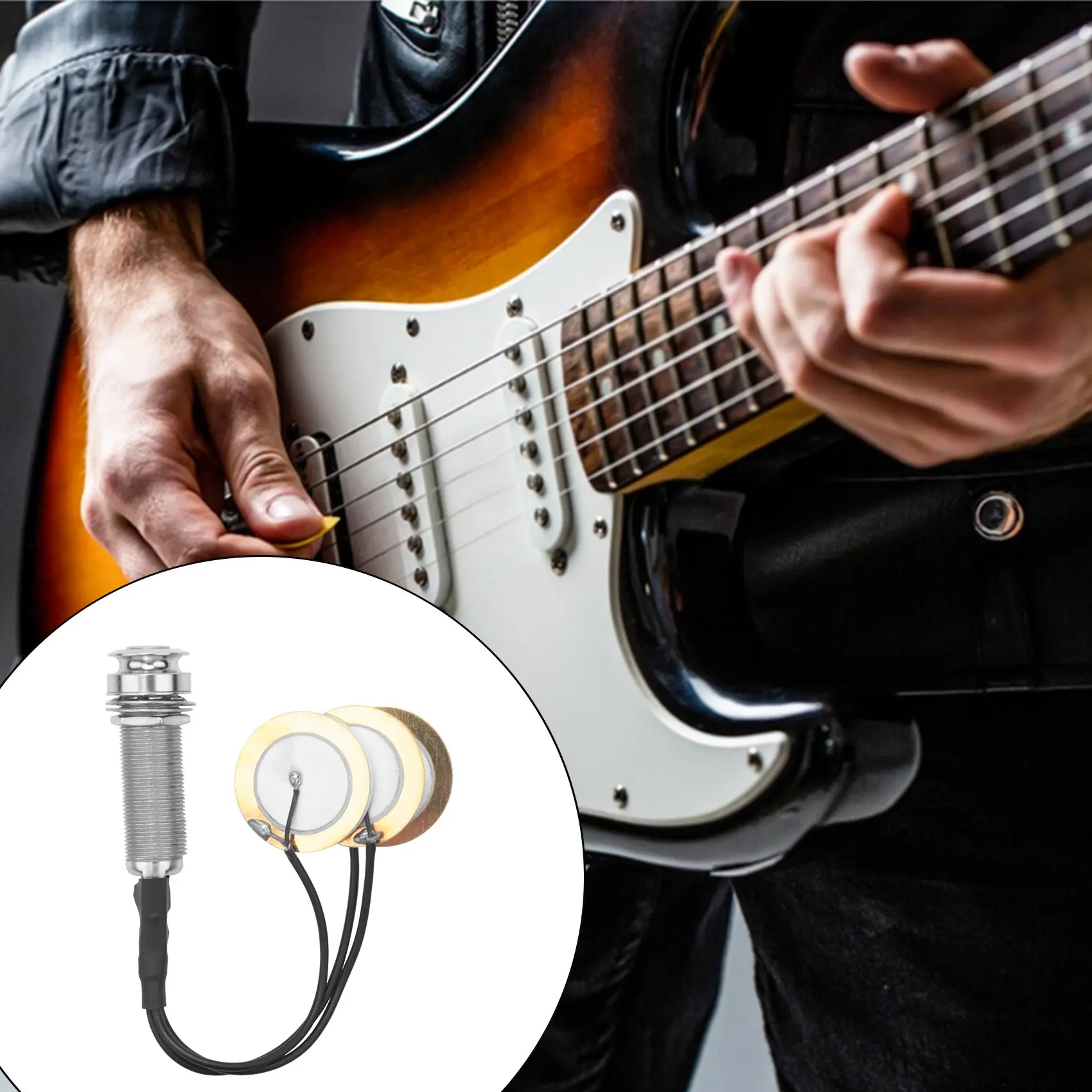 Пьезоконтактный микрофон 3 преобразовательные звукосниматели с торцевым