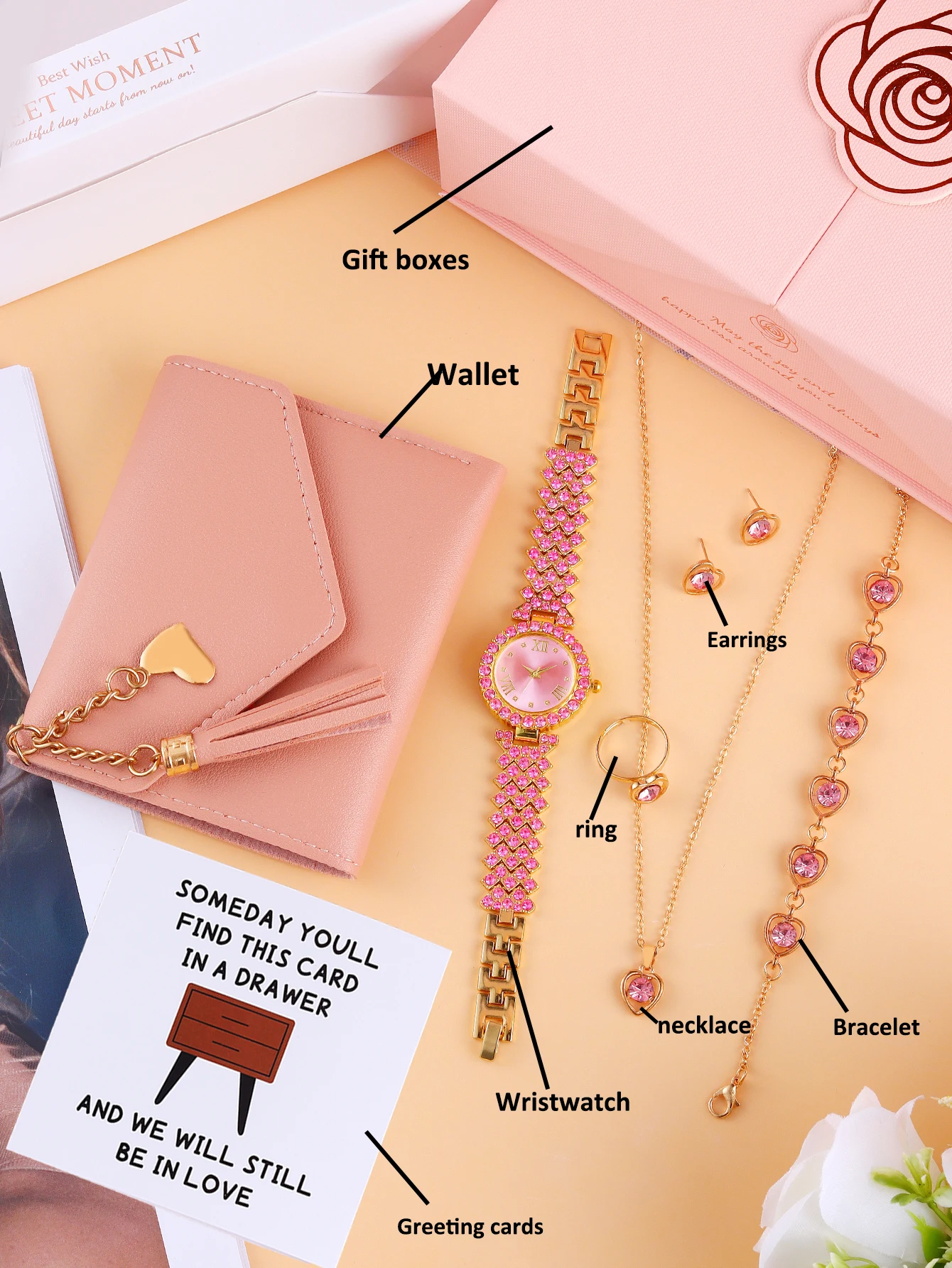 Модные повседневные женские британские часы Dam из розового золота с магнитной