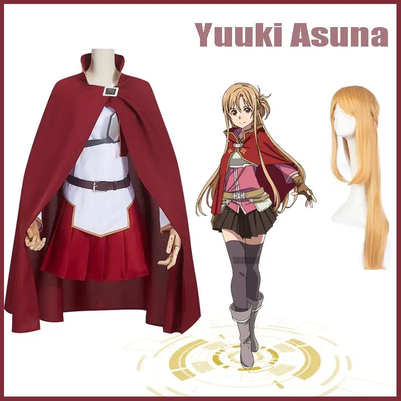 

Yuuki Asuna Cosplay Costumes With Wig Sword Art Online PROGRESSIVE Aria of a Starless Night Uniform For Women