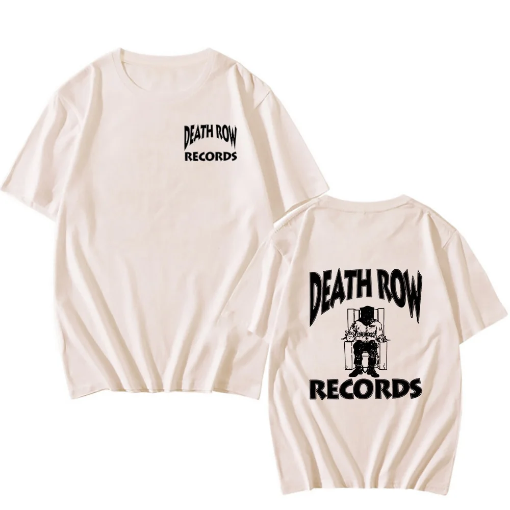 Death Row Records Dr Dre T-shirt Men Unisex Top New Fashion Streetwear 100% Cotton Tee-shirt O-neck Hip Hop Kpop Tshirts