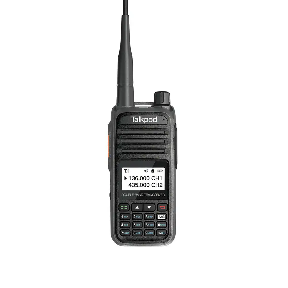 Talkpod A36 FM HANDHELD TRANSCEIVER 5W  VHF/UHF DUAL BAND DTMF CTCSS DCS Keyboard Wireless Walkie Talkie