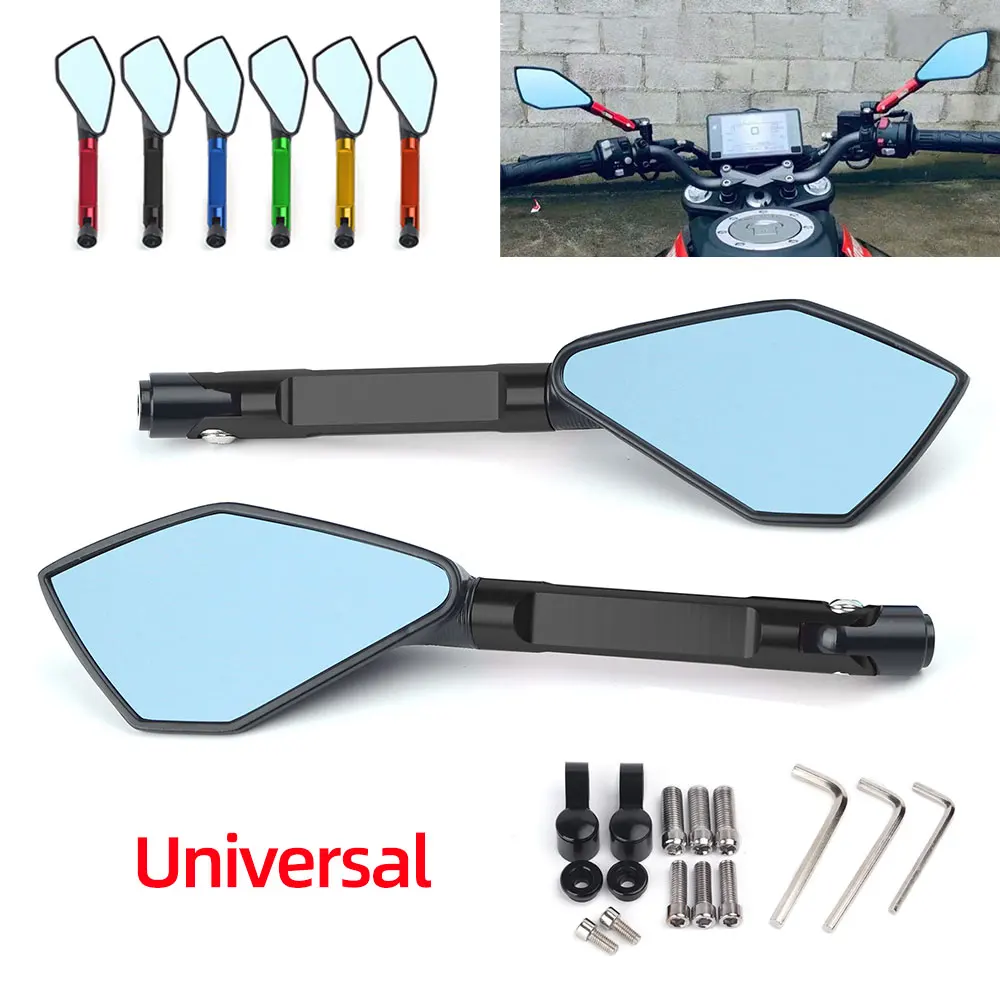 

Универсальное мотоциклетное зеркало заднего вида с ЧПУ, синее, антибликовое, для KTM 250 390 200 690 125 DUKE 990 SUPER DUKE R 790 1290 DUKE