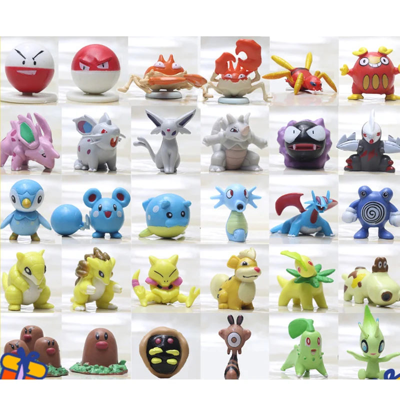 Модель покемона электрод Manectric Krabby Kingler Gastly Nidoran Chikorita экшн-фигурки коллекционные подарки для детей