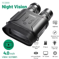 hd digital infrared night vision binoculars day and night hunting camera outdoor patrol waterproof ipx4 infrared range 400m