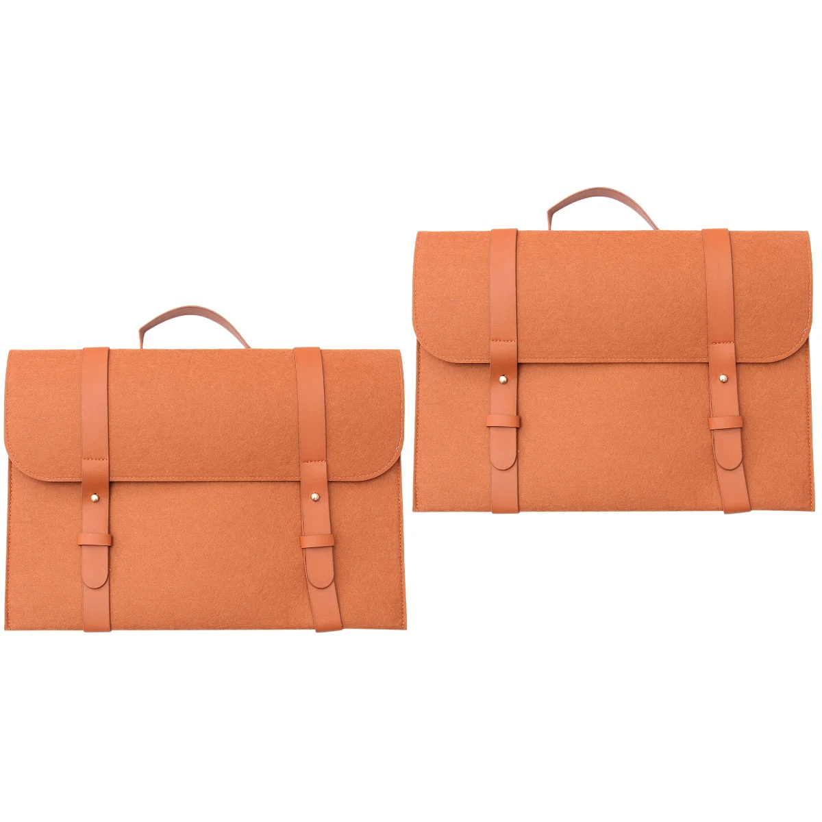 

Laptop Handbag Carrying Satchel Briefcase Computer Tablet Office Bussiness Case Felt Vintage Sleeve