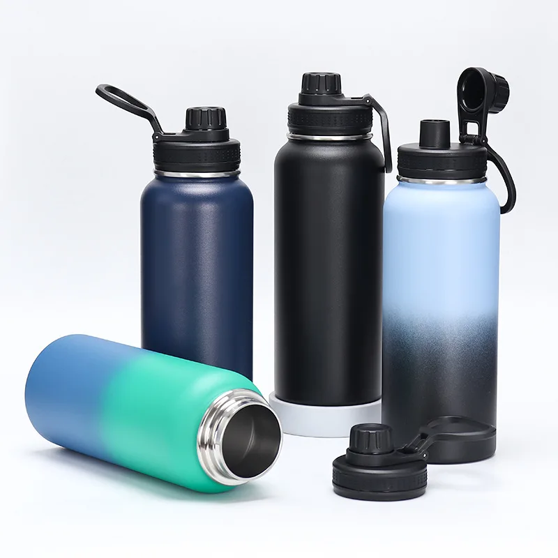 

Portable Stainless Steel Bicycle Water Bottle Straight Drinking Outdoors Sports Travel Kettle Metal Water Bottle insulated cup