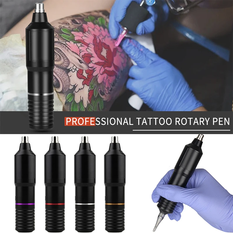 

Профессиональная тату-машинка, вращающаяся тату-машинка с бесшумным двигателем и интерфейсом RCA, инструменты для перманентного макияжа для тела
