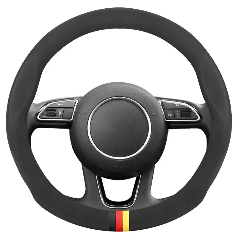 

Alcantara Car Steering Wheel Cover For Audi A1 8X A3 8V Sportback A4 B8 Saloon Avant A5 8T A6 C7 A7 G8 A8 D4 S1 8X S3 S4