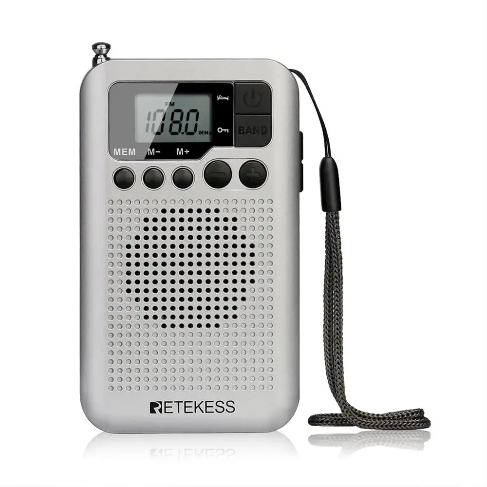 

Серебристый Портативный FM/AM таймер сна