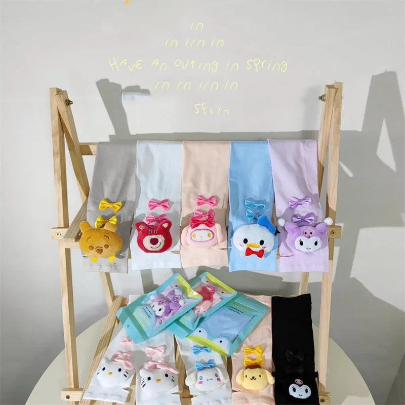 

Sanrio Arm мягкий чехол Cinnamorol ледяные рукава солнцезащитный Kuromi дышащий Печатный Mymelody Шелковый рукав Hellokittys милый Универсальный
