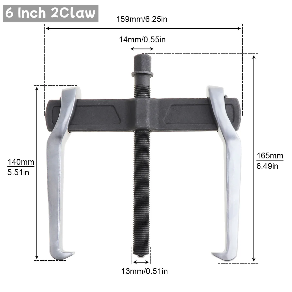 

6/8-дюймовый съемник внутреннего подшипника автомобиля, отдельное подъемное устройство, усиление двух когтей, съемник челюстей, экстрактор, инструменты для удаления авторемонта